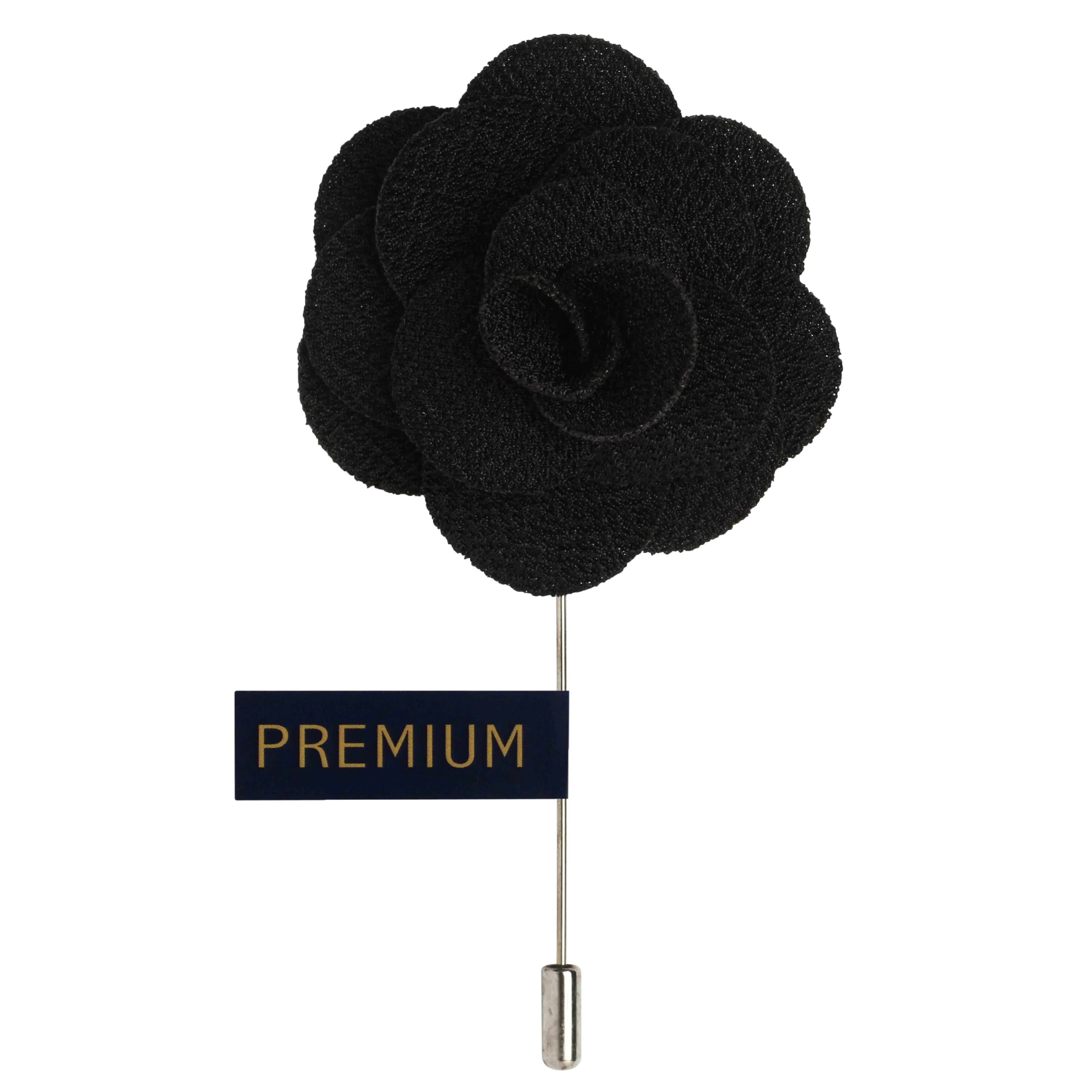 Peluche Brawny Delicacy Black Brooch Lapel Pin