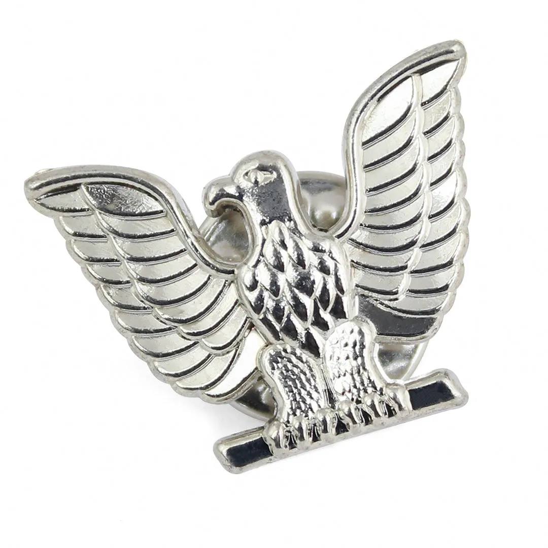 Peluche Fearless Faleon Silver Lapel Pin For Men