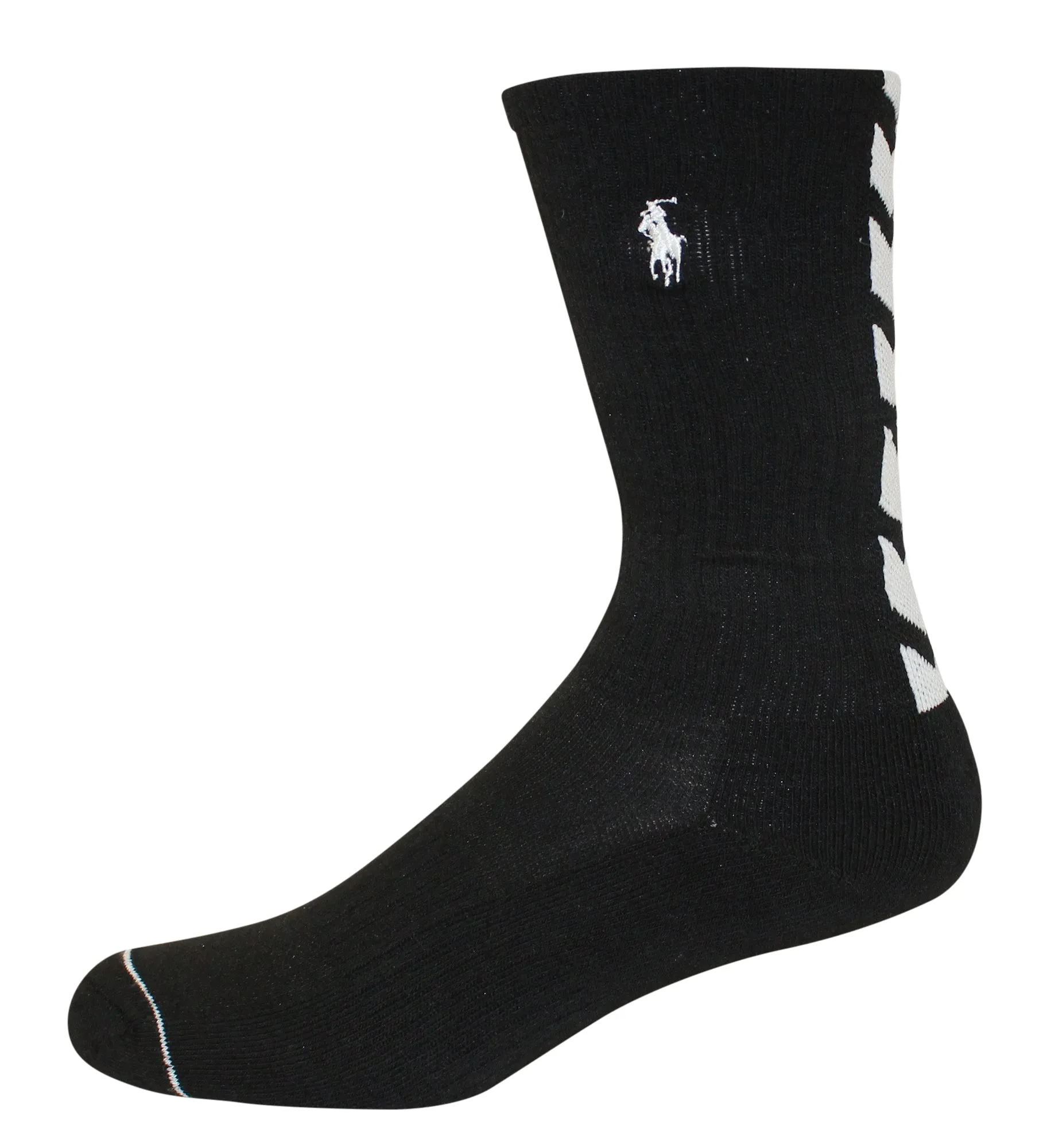 Polo Ralph Lauren Men's 6-Pack Athletic Chevron Crew Sock