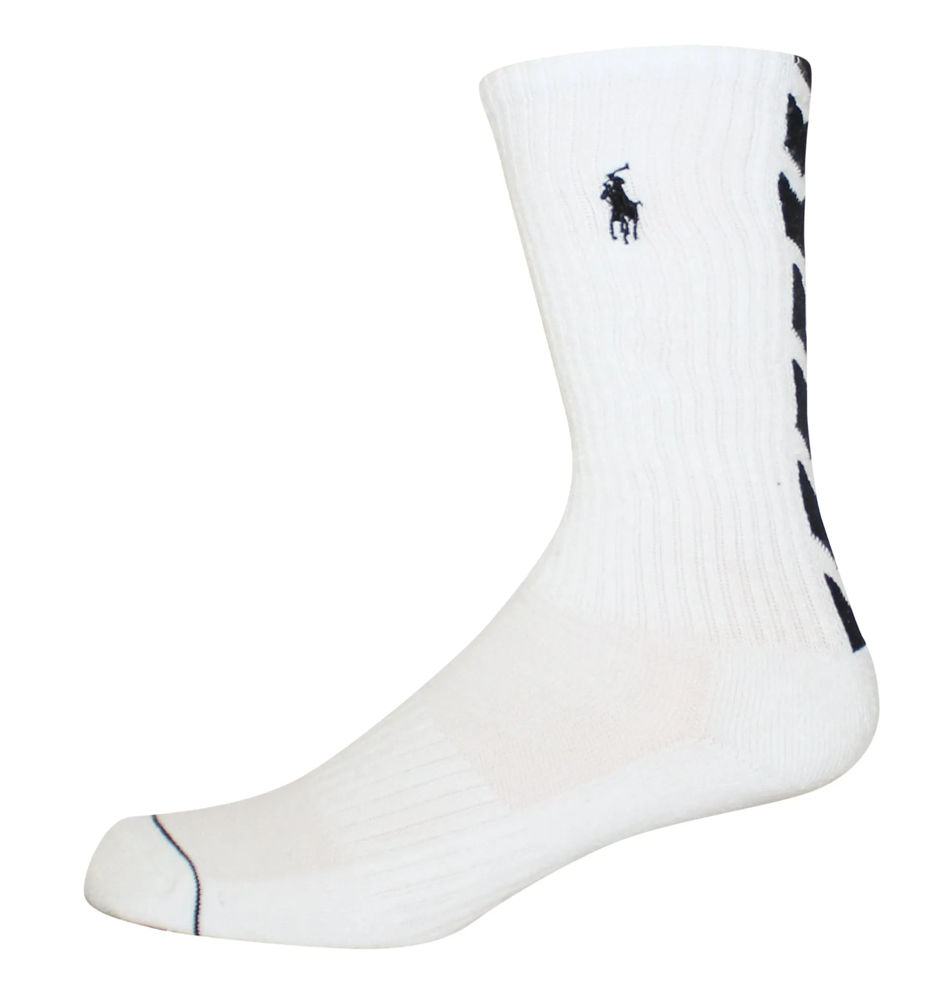 Polo Ralph Lauren Men's 6-Pack Athletic Chevron Crew Sock