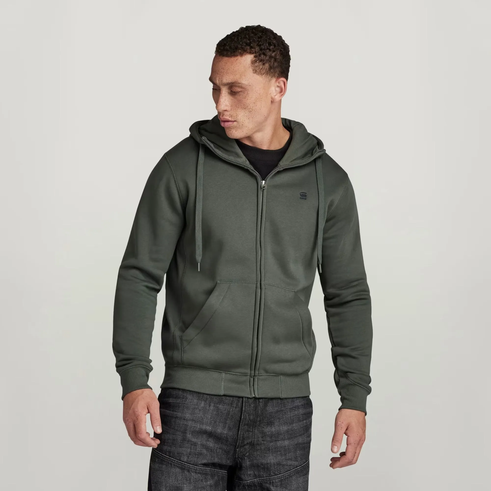 Premium Core Hdd Zip Hoodie (Green) - D16122-C235-996