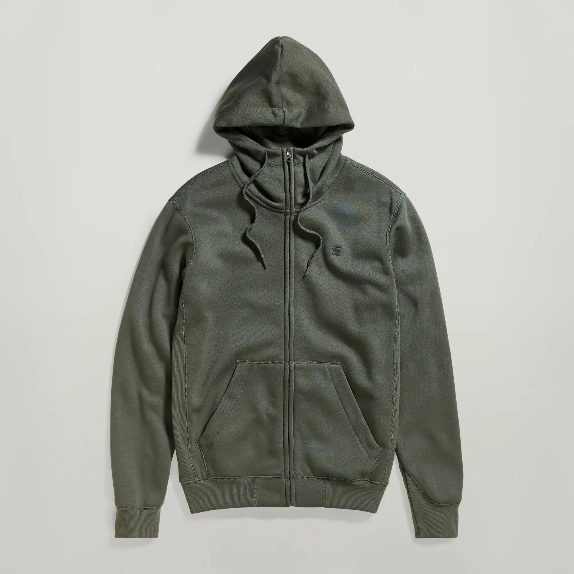 Premium Core Hdd Zip Hoodie (Green) - D16122-C235-996