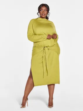 Quinn Tie Front Sweater Dress - Gabi Fresh x FTF