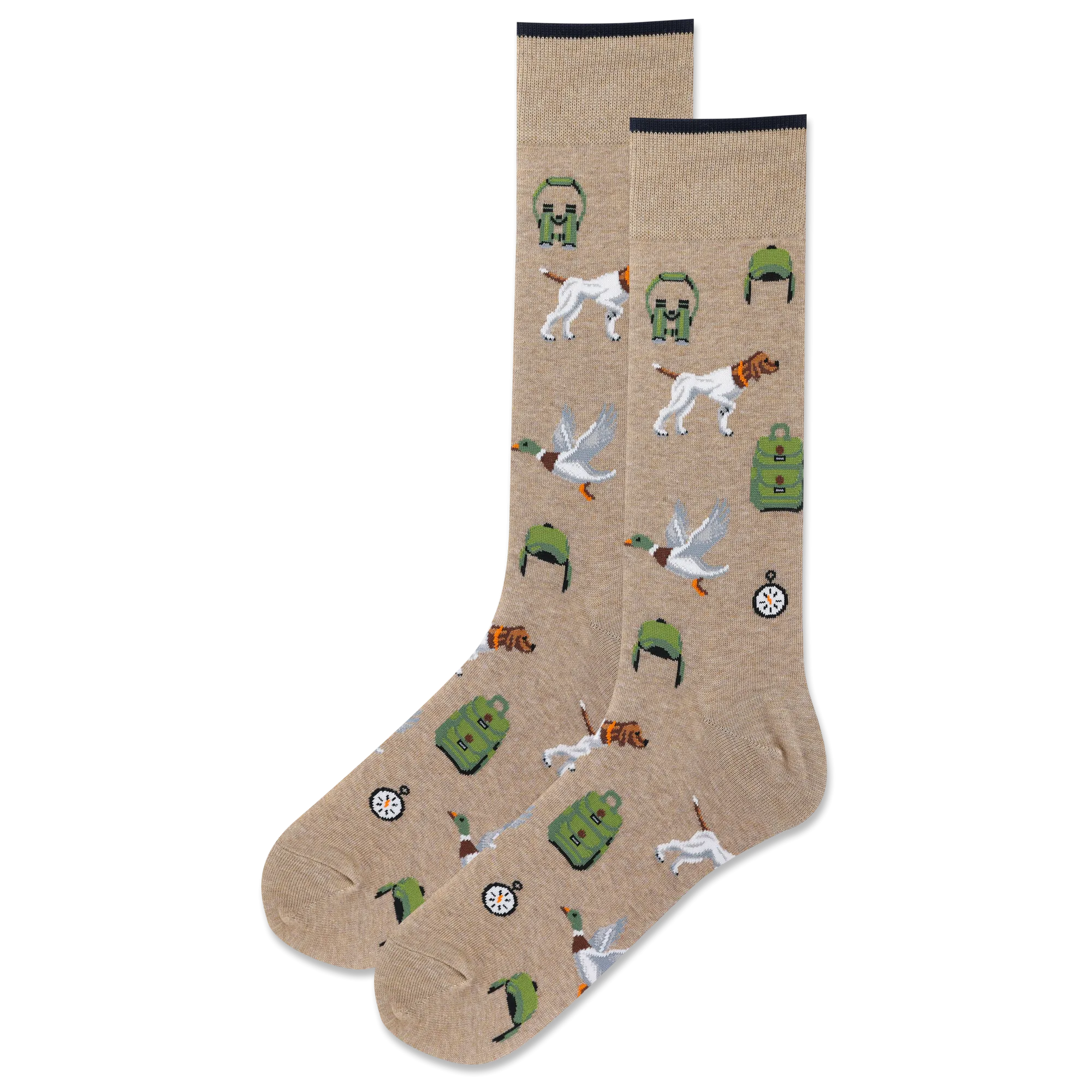 "Duck Hunting" Crew Socks by Hot Sox - Large