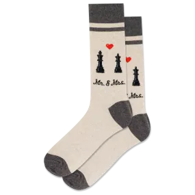 "Mr & Mrs" Crew Socks by Hot Sox