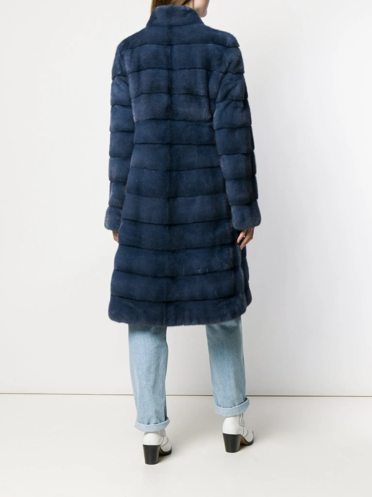 "VALENCIA" Mink Coat with Collar