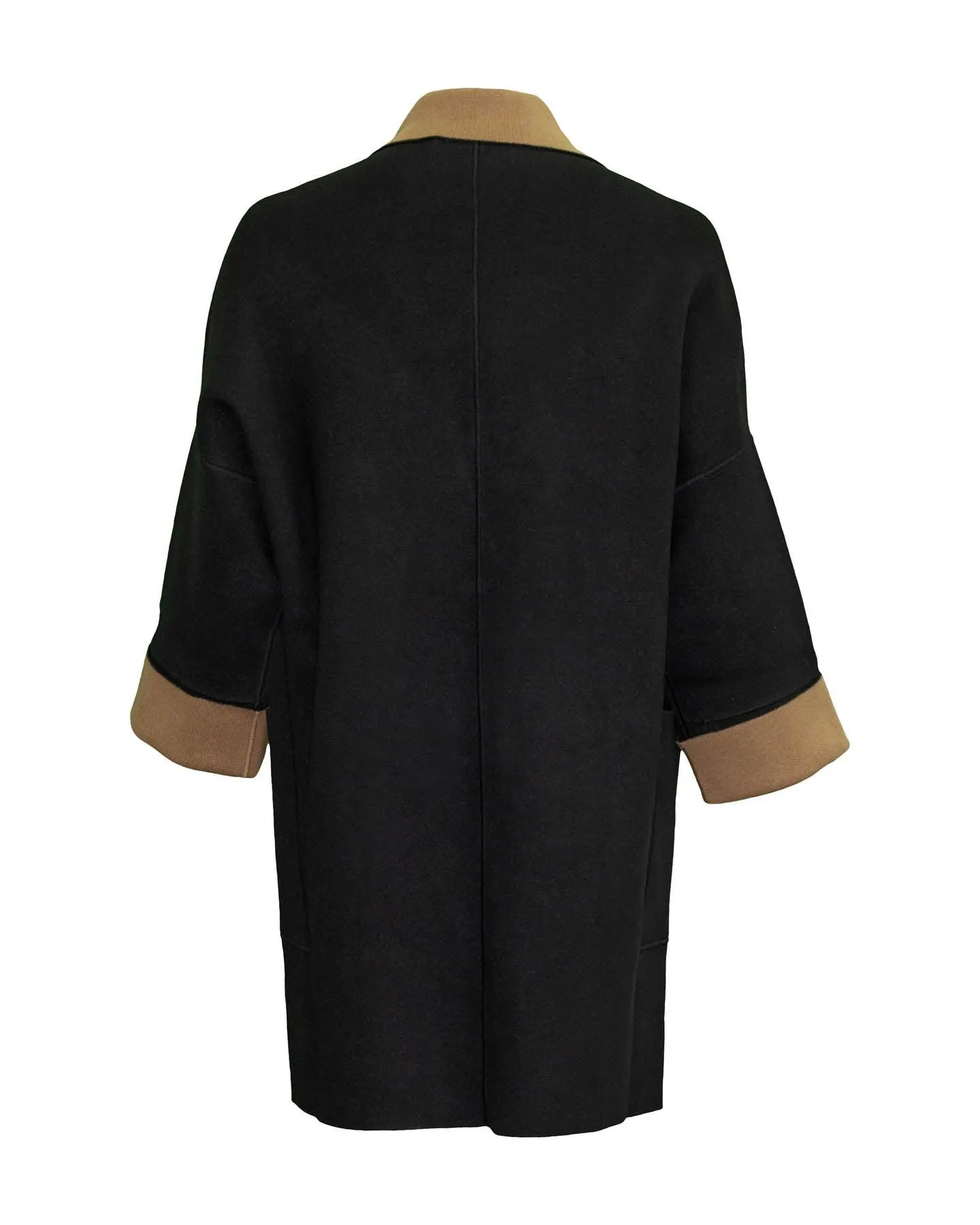 Reversible Double Face Coat Black