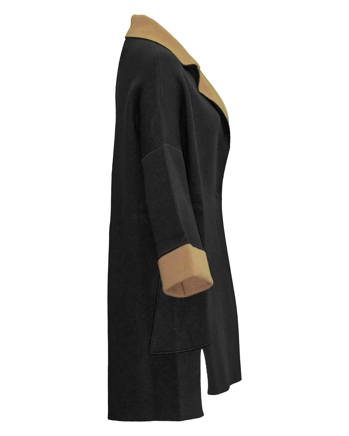 Reversible Double Face Coat Black