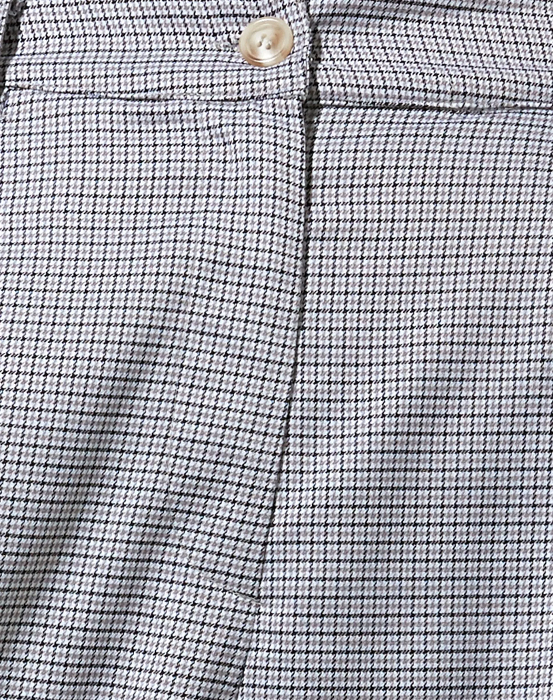 Sakila Trouser in Small Check Black Grey