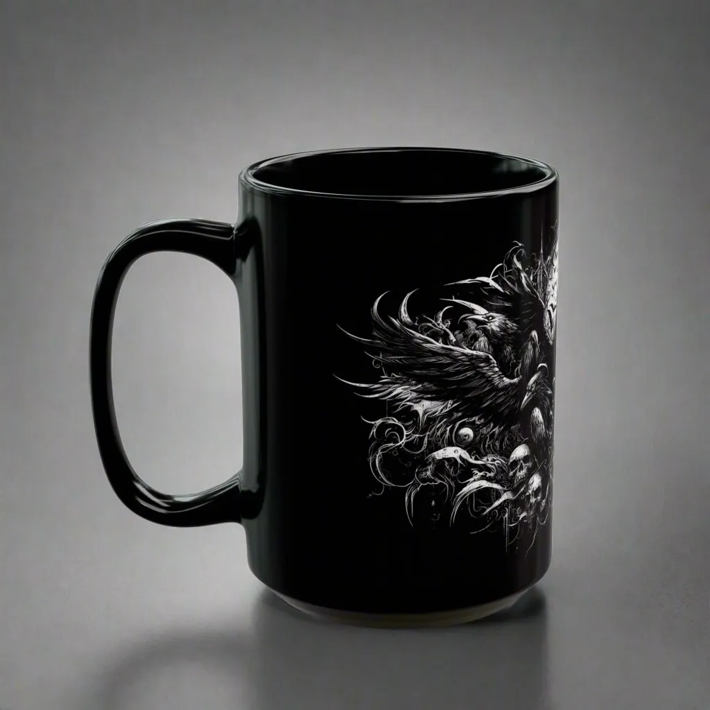 Shadowed Essence Dark Coffee Mug – Infuse Every Sip with Mysterious Elegance