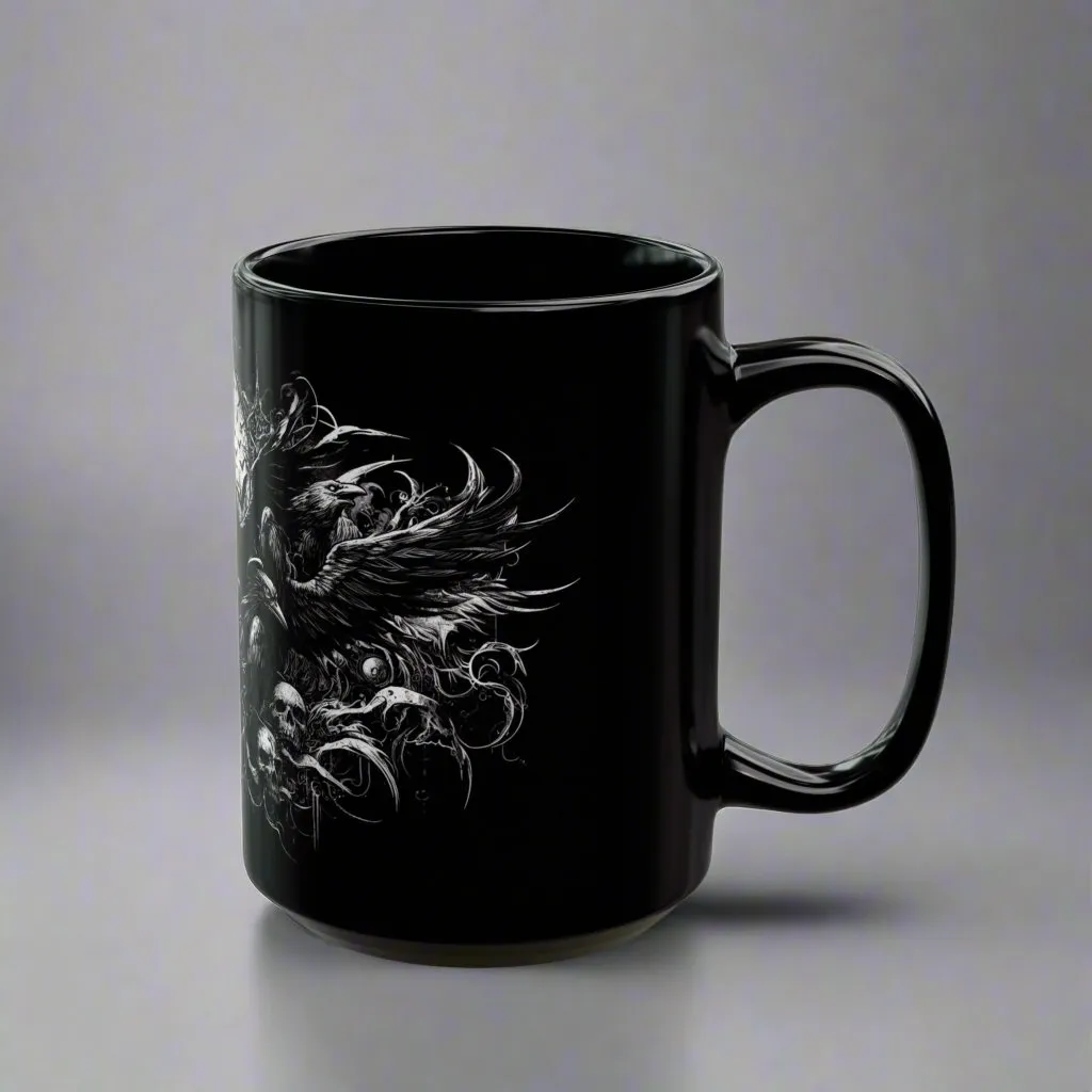 Shadowed Essence Dark Coffee Mug – Infuse Every Sip with Mysterious Elegance