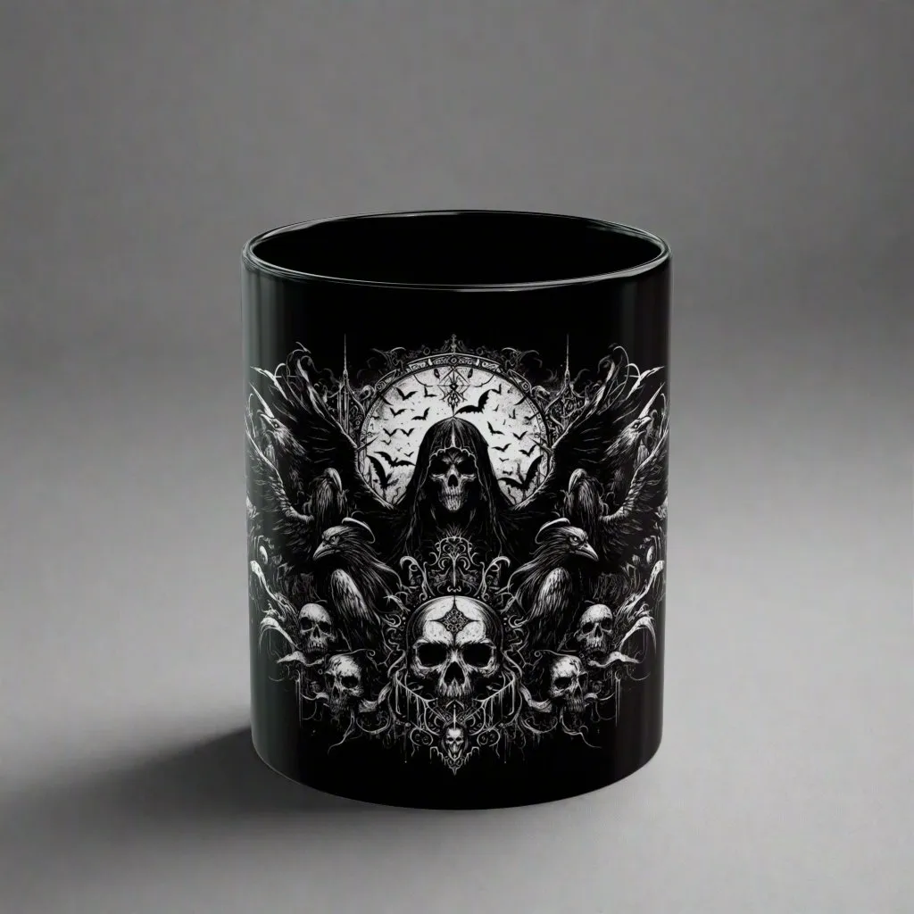 Shadowed Essence Dark Coffee Mug – Infuse Every Sip with Mysterious Elegance