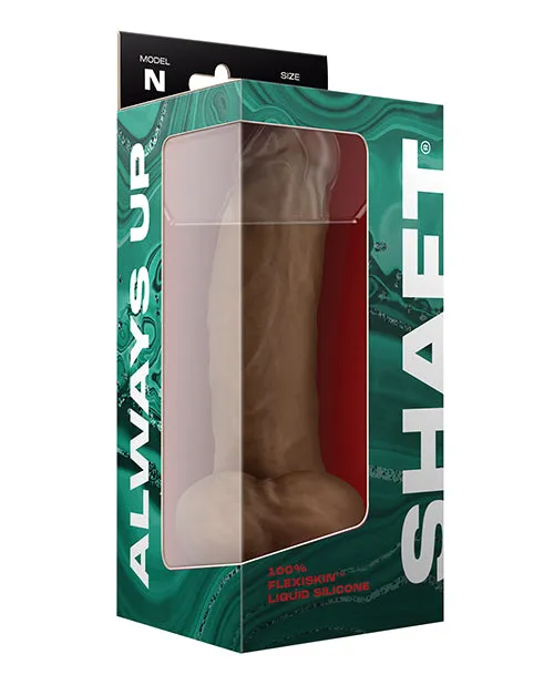 Shaft Model N Flexskin Liquid Silicone 9.5 Inch Dong W/balls - Tan