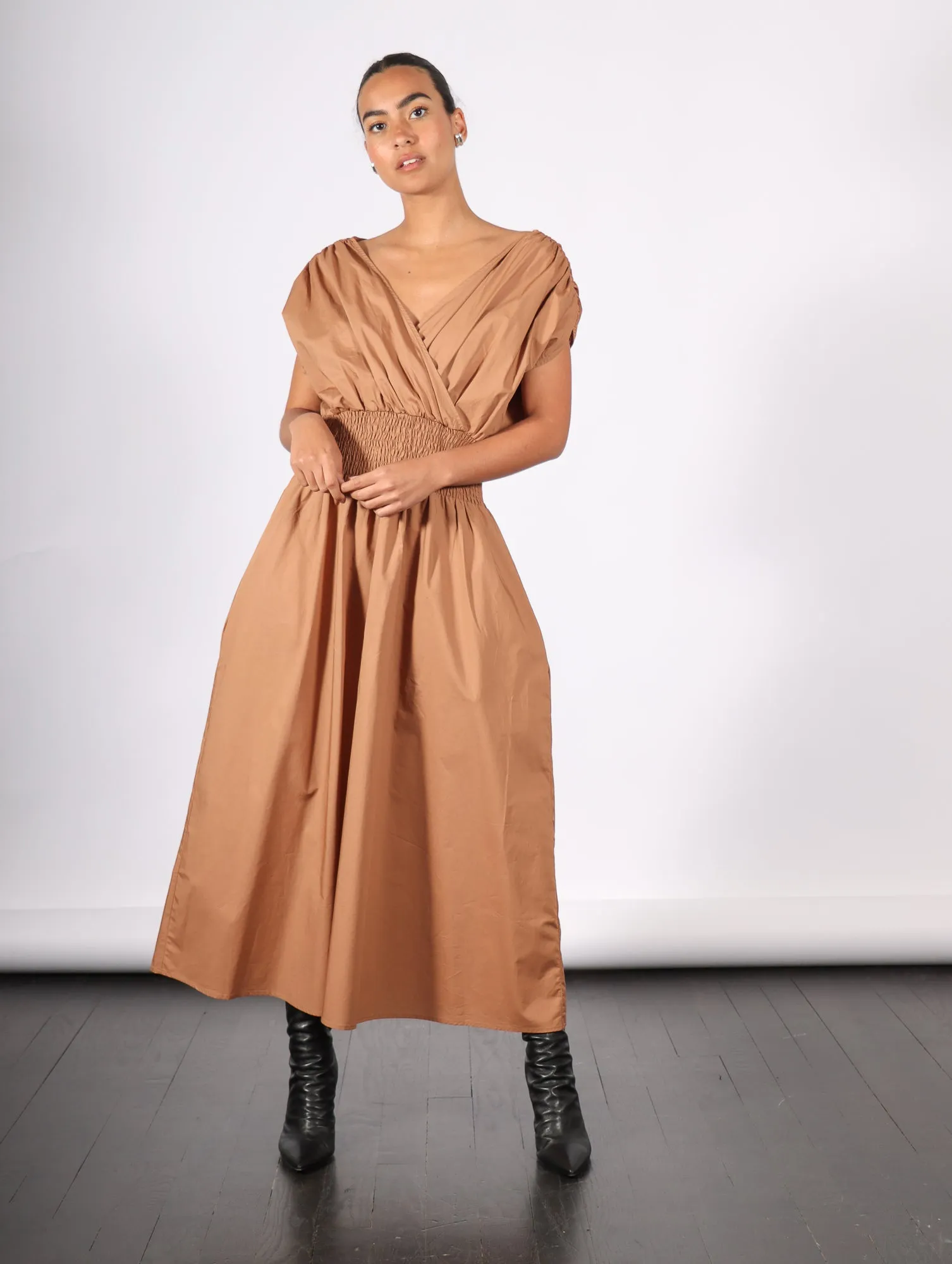 Signe Dress in Chesnut by Marcella