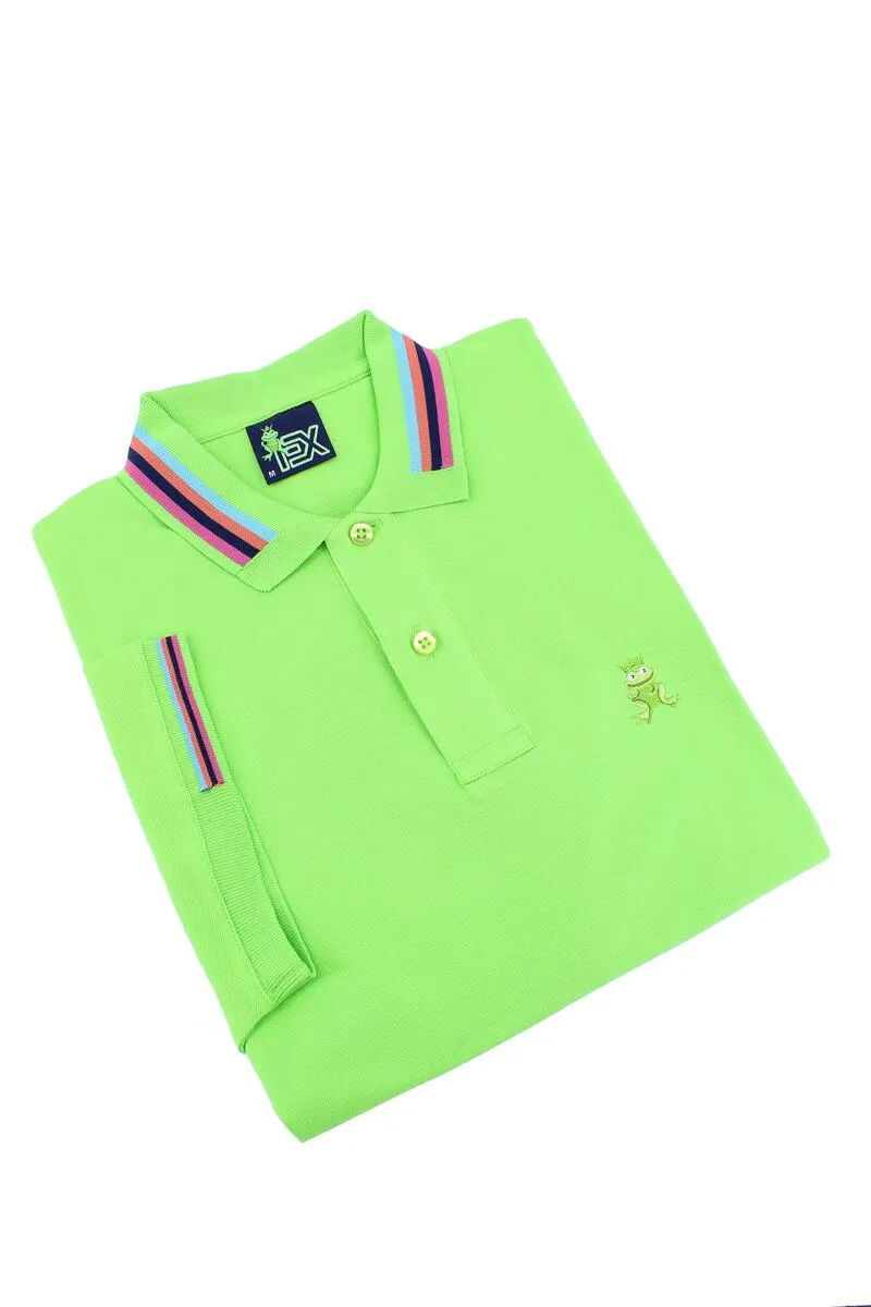 Solid Lime Green Polo by EightX