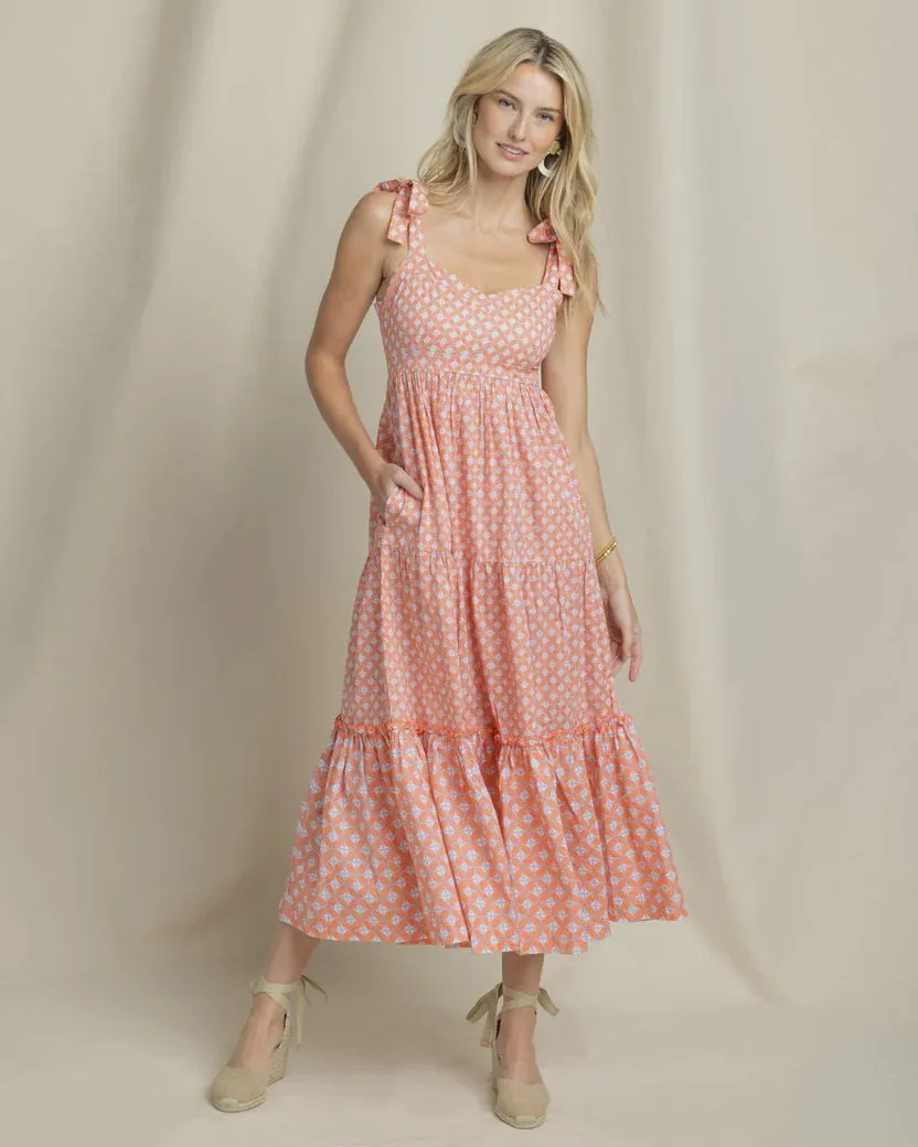 Southern Tide Sylvi Sun Daze Geo Maxi Dress