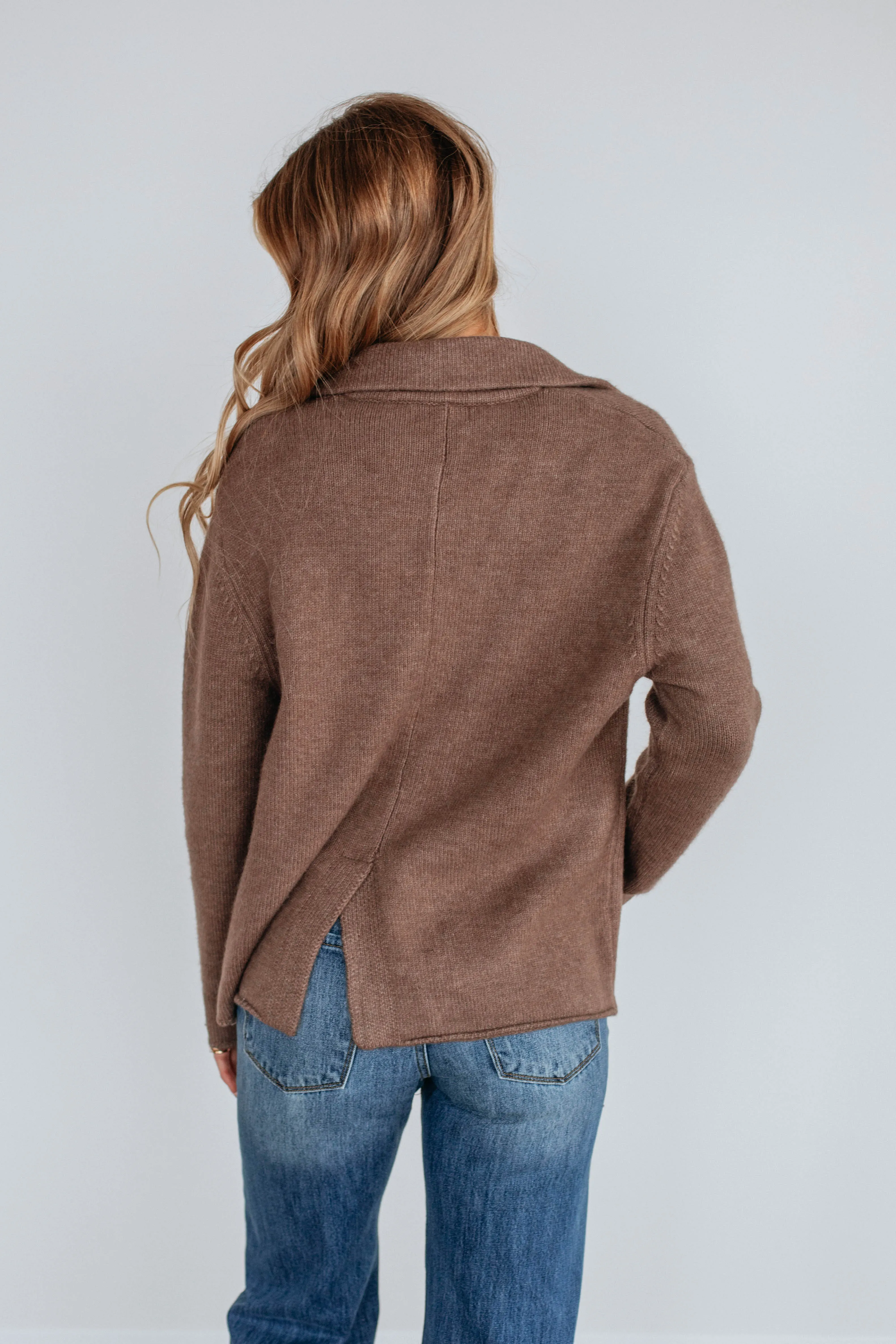 Tannis Knit Jacket - Mocha