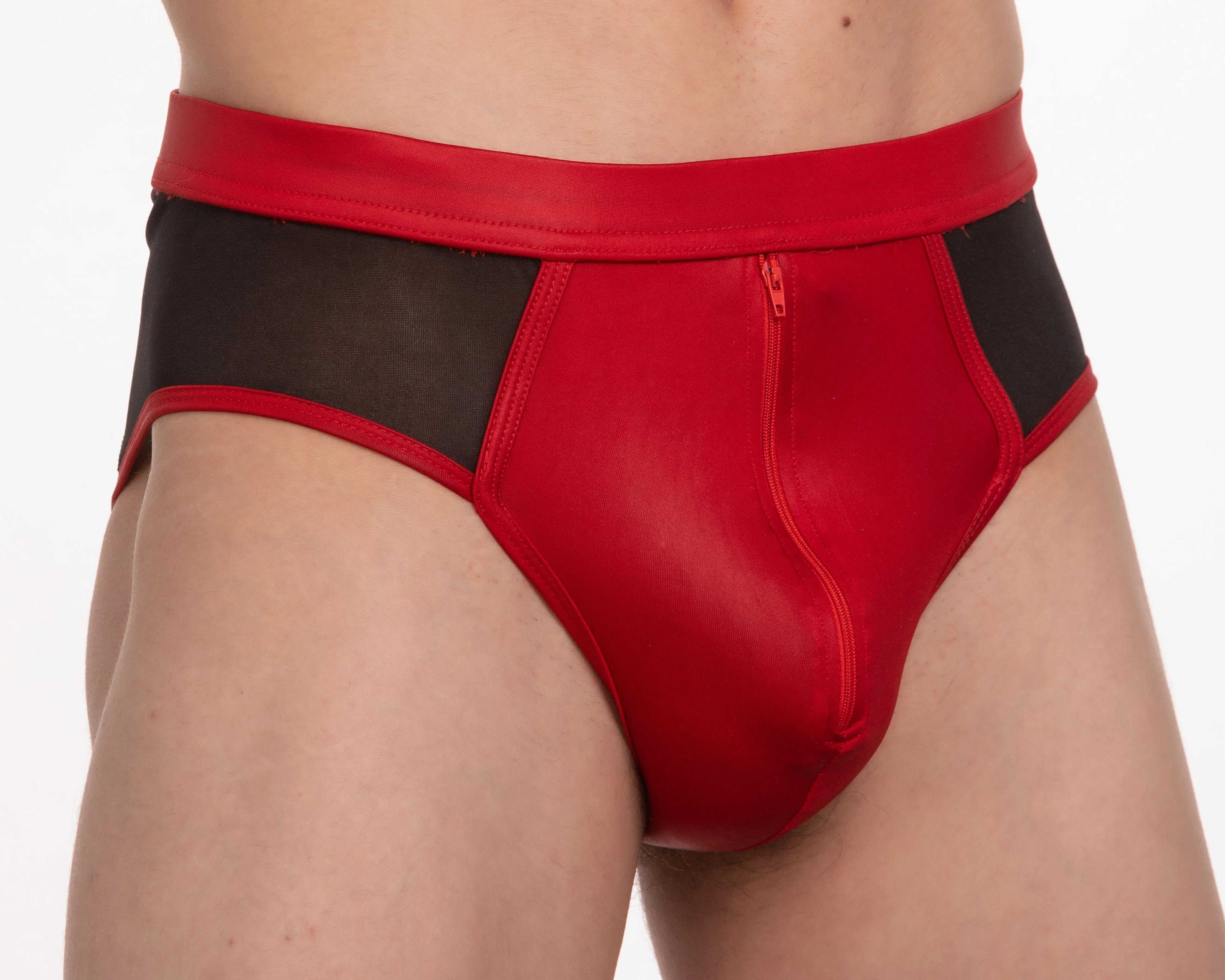 Tartarus Coated Brief With Zippers