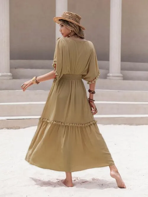 Tassel Trim Summer Dress