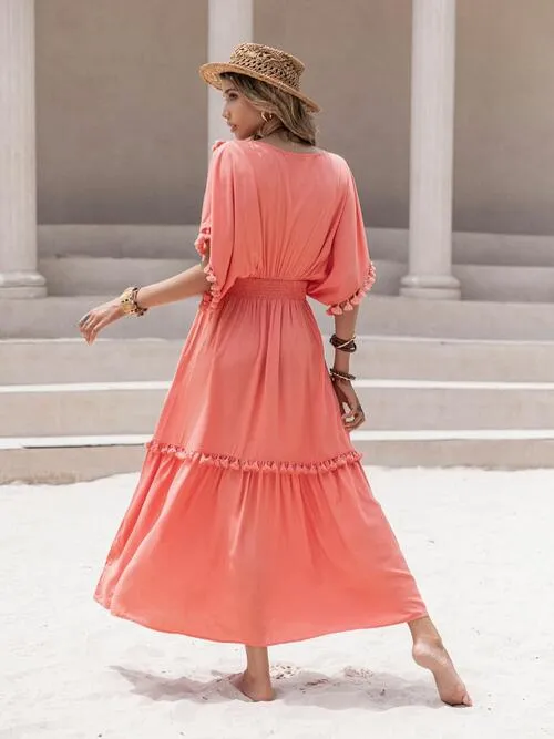 Tassel Trim Summer Dress