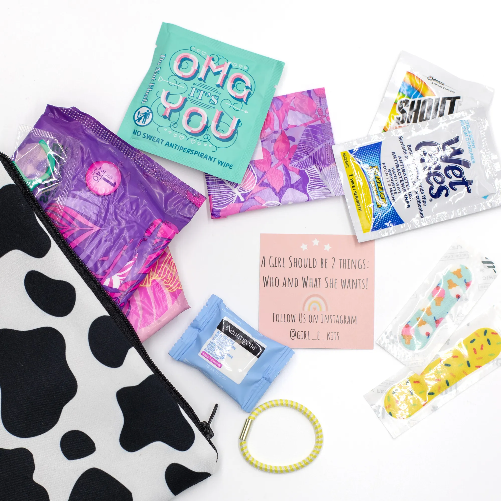 Teen/Dorm Room Girl Emergency Kit - Don't have a Cow