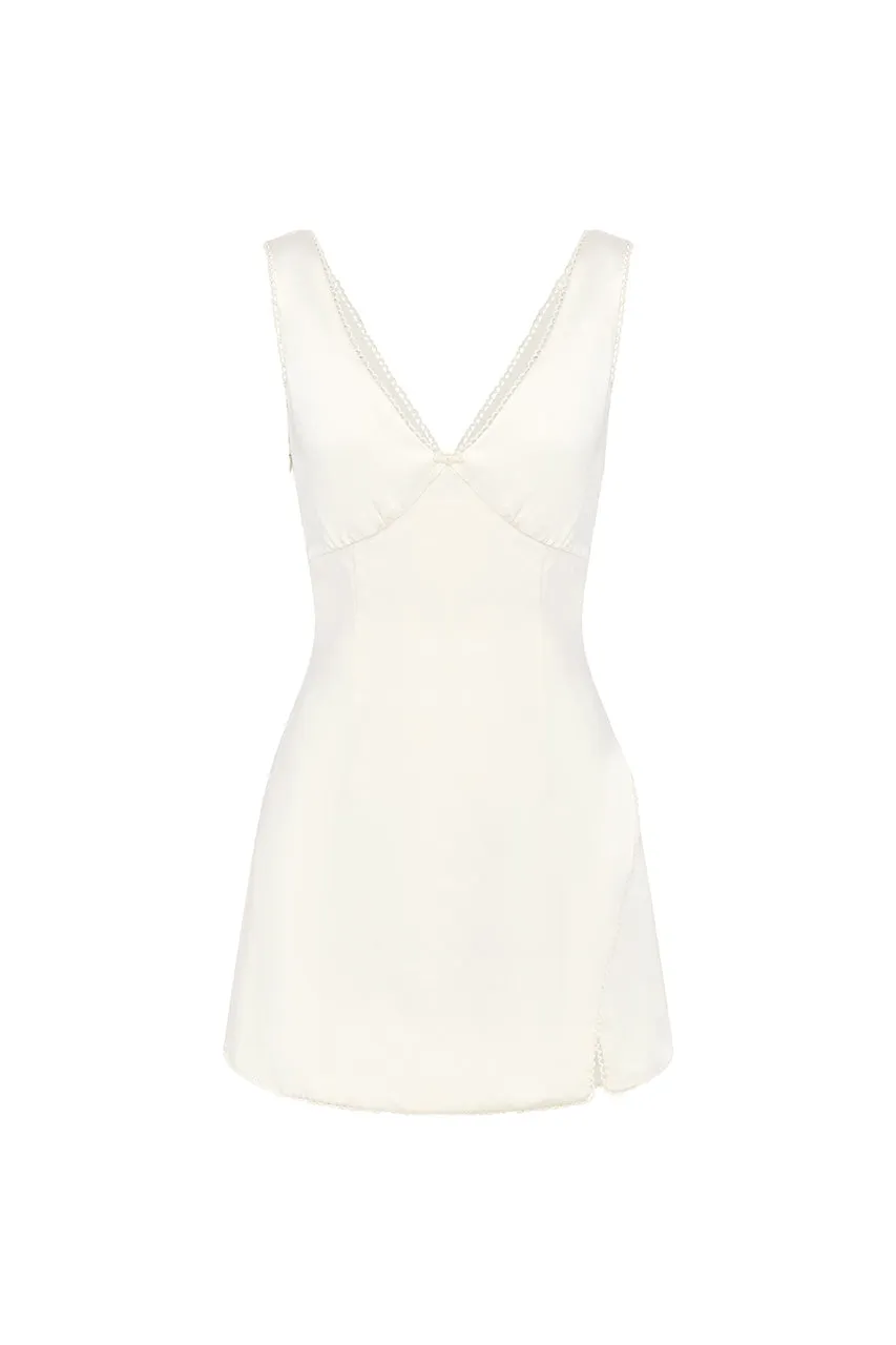 TERESA MINI DRESS - IVORY