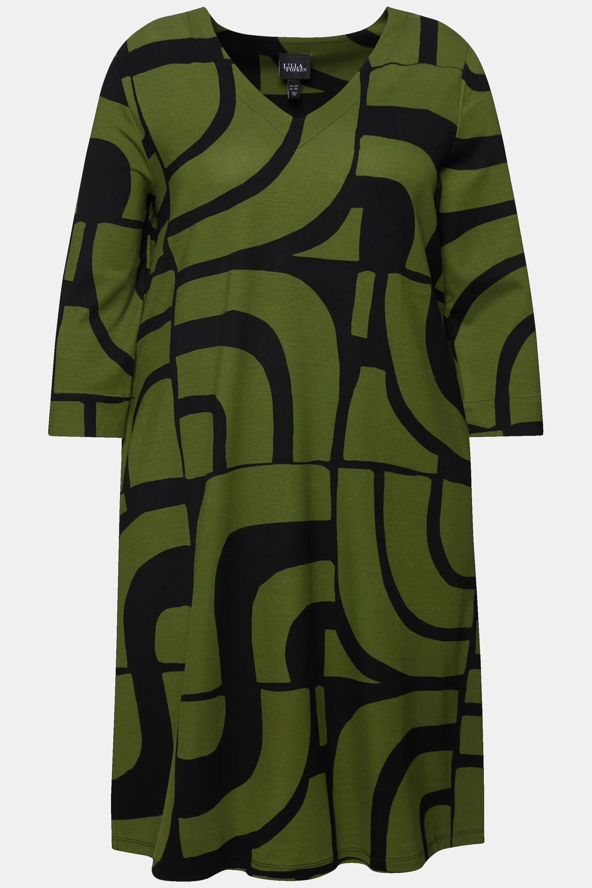 Ulla Popken Dress in Geo Print