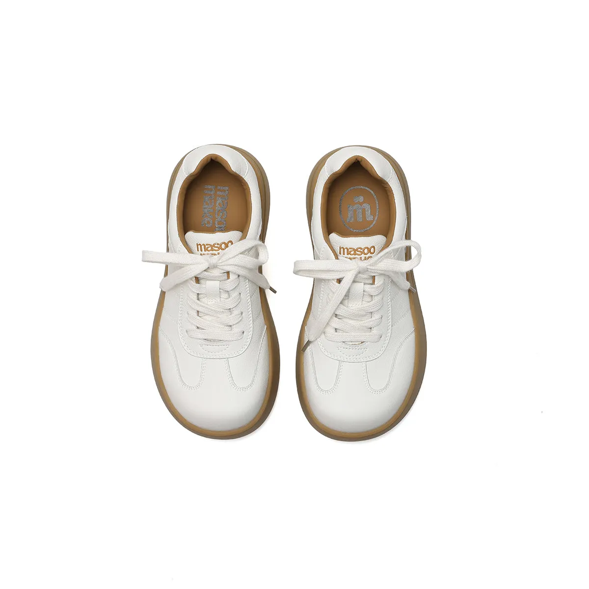 Versatile Neutral Platform Sneakers