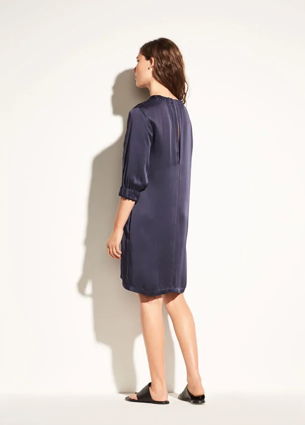 Vince Gathered Shift Dress