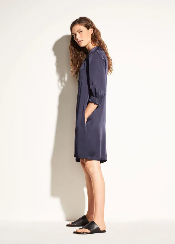 Vince Gathered Shift Dress