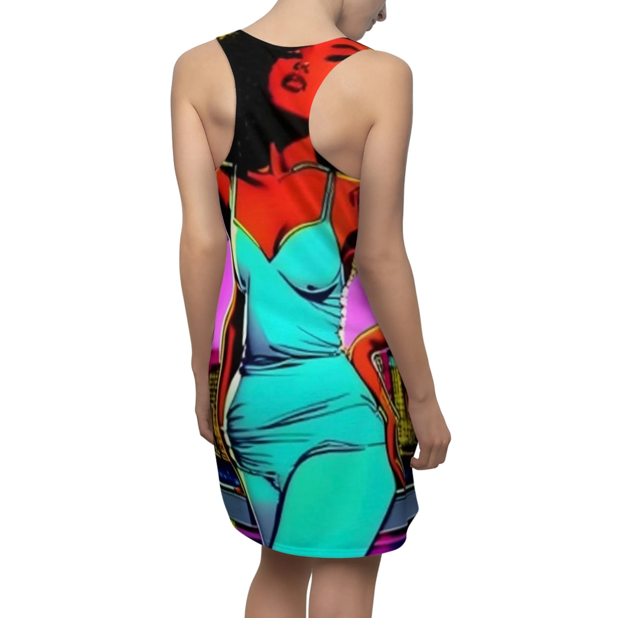 Women's Cut & Sew Racerback Dress (AOP)