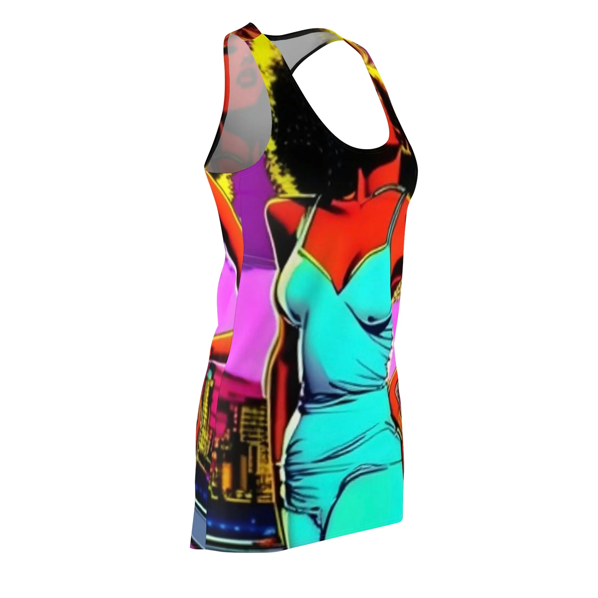 Women's Cut & Sew Racerback Dress (AOP)