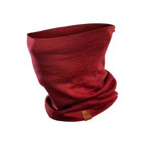 Women's Merino Neck Gaiter Royal Cherry / Red