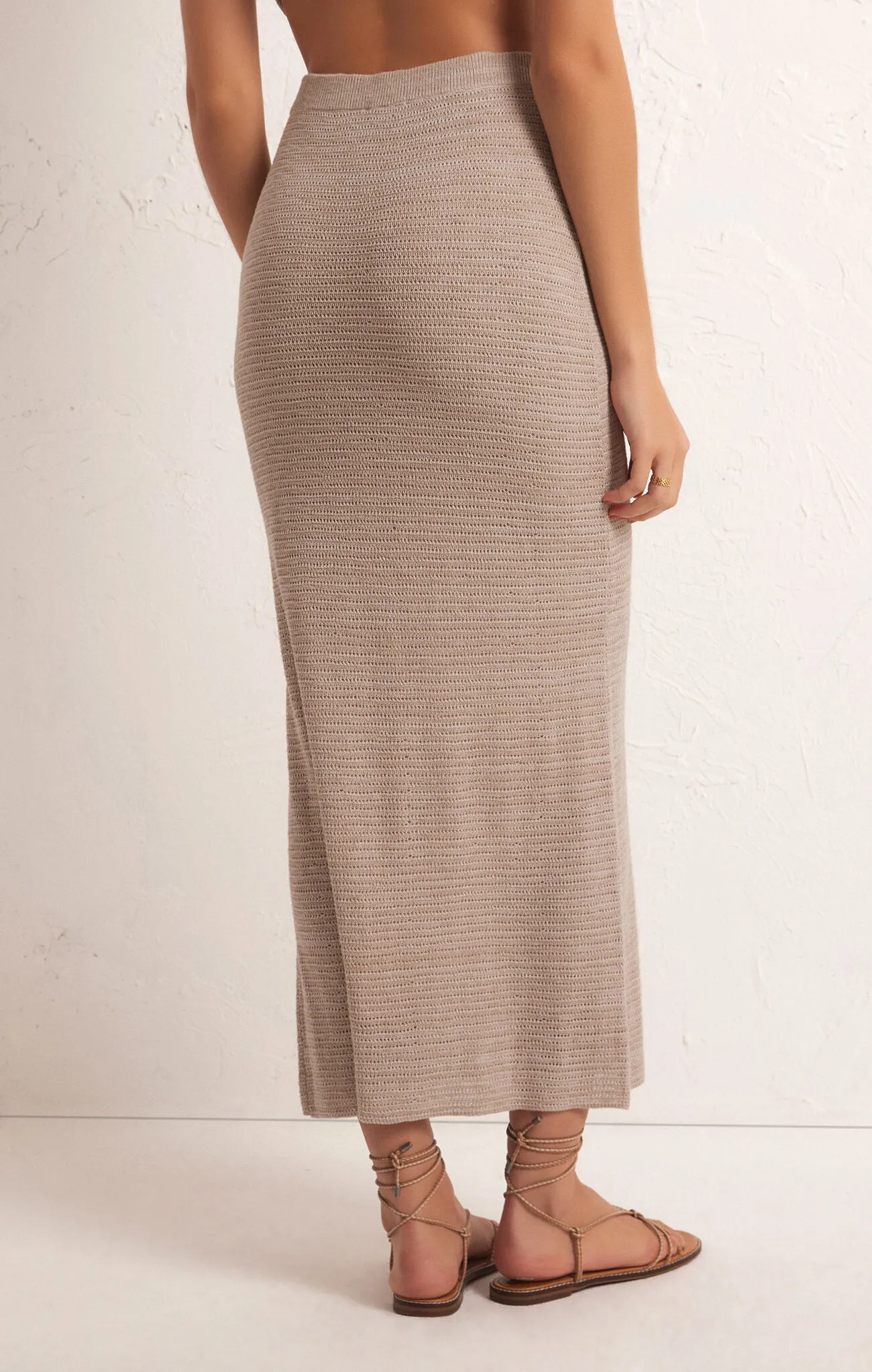 Z Supply Mykonos Midi Skirt - Oatmeal Heather